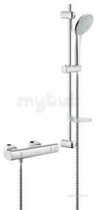 Grohe Shower Valves -  Grohe 34437000 Chrome Grohtherm 1000 Exposed Thermostatic Shower Mixer Euphoria Mono Set