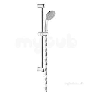 Grohe Shower Valves -  Grohe 27598000 Chrome Tempesta Shower Rail Ii With Reflexa Hose