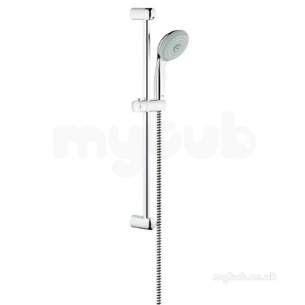 Grohe Shower Valves -  Grohe 27794000 Chrome Tempesta Shower Rail Iii With Reflexa Hose