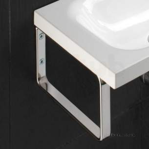 Hib Lighting Cabinets and Mirrors -  Hib 8875 Chrome 210x120mm Pair Of Support Brackets For Delta And Swirl Washbasins