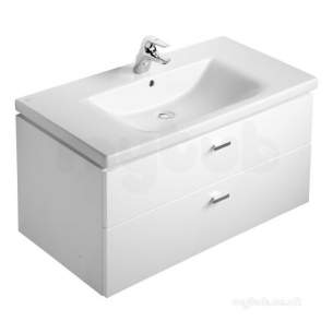 Ideal Standard Concept Furniture -  E6508wg White Gloss Concept Vanity Unit 850mm 2 Drawers