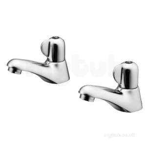 Armitage Shanks Domestic Brassware -  Ideal Standard B9853aa Chrome Elements Brass Washbasin Tap Ceramic Disc