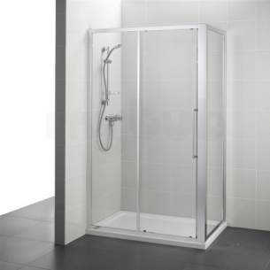 Ideal Standard Kubo Enclosures -  Ideal Standard T7367eo Bright Silver Kubo 700mm Slider Door