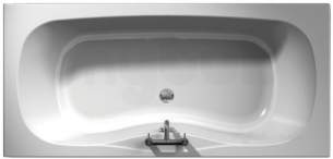 Jacuzzi Acrylic Baths and Panels -  Jacuzzi Pro Wbsprocas607 White Caserta Luxury Two Tap Hole Bath 1800x800mm