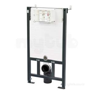 Francis Pegler Wall Frames -  Pegler Yorkshire 4p9008 Black Perfecta 90mm Concealed Wc Frame With Cistern