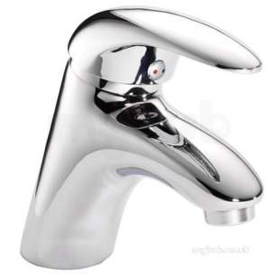 Pegler Opal and Slique Brassware -  Chrome Signia Single Handle Mini Monobloc Basin Mixer With Click Waste