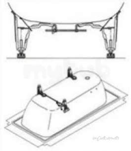 Roca 291028000 Na Bolt On Leg Set