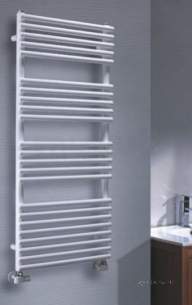 The Radiator Company Towel Warmers and Decorative Rads -  Ba251548w White Bath 1520x480mm Heated Towel Rail Automatic Bleed Valve
