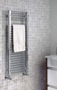 The Radiator Company Towel Warmers and Decorative Rads -  Lupi1850c Chrome Lupin 1817x500mm Heated Towel Rail Automatic Bleed Valve