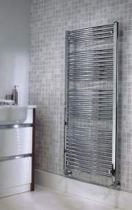 The Radiator Company Towel Warmers and Decorative Rads -  Popp1640c Chrome Poppy 1650x400mm Heated Towel Rail With Automatic Bleed Valve