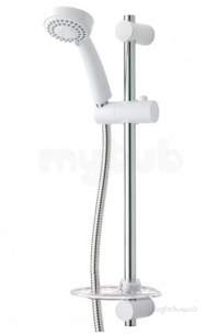 Triton Non Electric Products -  Triton Tskfdavlarwc White/chrome David And Lara Shower Kit 530mm