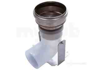 Worcester Oil Boilers -  7716190036 White Oilfit 80/100 Conventional Flue Adaptor