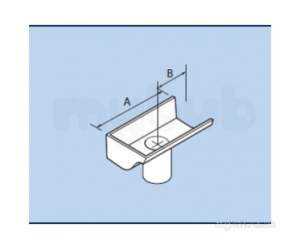 Alumasc Rainwater Products -  Pln 4 Inch X2.5 Inch Ogee O/let S End Spgt Og1/40