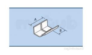 Alumasc Rainwater Products -  Plain 4 Inch Ogee Union Clip Ext Og1/41