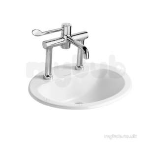 Armitage Shanks Commercial Sanitaryware -  Armitage Shanks Orbit 21 Ctop 55 White One Tap Hole Nofch Noch