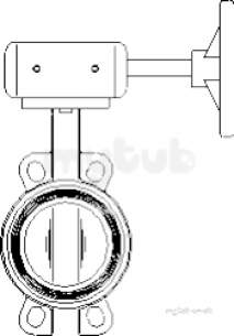 Oventrop Industrial Valves and Actuators -  Butterfly Valves Wafer Patern Dn125