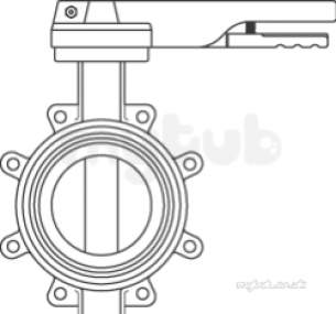 Oventrop Industrial Valves and Actuators -  Oventrop 10483 Sgi Butterfly Valve 100