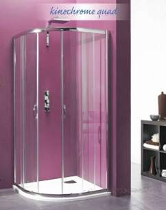 Saniflo Shower Cubicles -  Saniflo Nechrome 900 X 900mm Quadrant