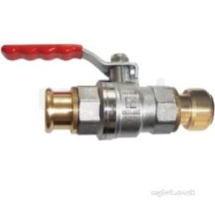 Pegler Push and Press General Valves -  Pegler Xt500 Press Brass Ball Valve 28