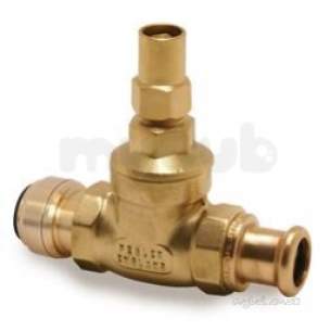 Pegler Push and Press General Valves -  Pegler Xt1068ls Press Brass Gate Vlv 22