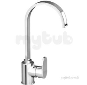 Pegler Luxury Bathroom Brassware -  Strata Blade 4k6058 Side Action Sink Mixer