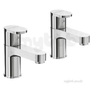 Pegler Luxury Bathroom Brassware -  Strata Blade 4k6051 Bath Pillars Cp