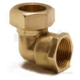 Kuterlite 900 Range Compression Fittings -  Pegler Yorkshire K917 12x3/8 Female Elbow