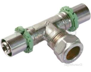 Henco Mlcp Multilayer Pipe System -  Henco Brass Sm30c Cu Branch Tee 16x16x15