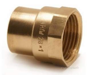 Yorkshire Degreased Endex 6mm 28mm Fittings -  Pegler Yorkshire N2 10 X 3/8 Female Coupling