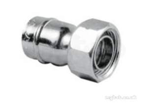 Yorkshire General Range Yp -  Yorks Yps62 Chrome Plated 15mm Chrome Plated Str Tap Connector