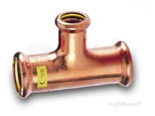 Yorkshire Pressfit Fittings -  Sg25 28x28x22 Gas Xpress Red Branch Tee