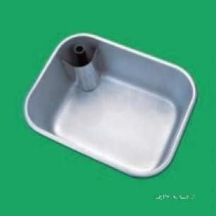 Pland Catering Sinks and Stands -  Pland 610 X 457 X100 Large Self Rimmed Bowl Ss