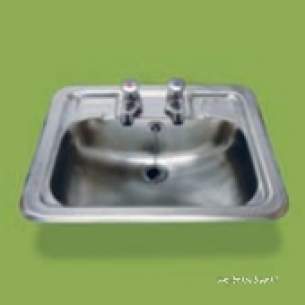 Pland Catering Sinks and Stands -  Pland 486x380 X 150 Luxery Inset W/basin Ss