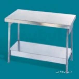 Pland Catering Sinks and Stands -  Pland 1500 X 600 Island Table Plus Stand And U/shelf