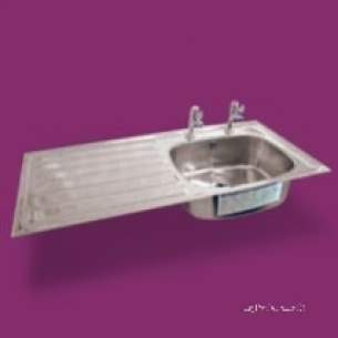 Pland Catering Sinks and Stands -  Pland 1028x500 Htm64 Hospital Inset Sink Rhd Ss