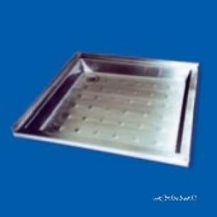 Pland Commercial Stainless Steel -  Pland 750 X 750 X 75 Shower Tray Ss