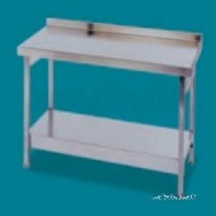 Pland Catering Sinks and Stands -  Pland 1800mm Wall Table C/w Stand