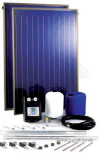 Baxi Potterton Solar Heating Systems -  Potterton 2 Panel On Roof Slate And Tile