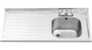 Sissons Stainless Steel Products -  Sit On Sink B20072r 1200 X 600 Ss