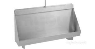 Sissons Stainless Steel Products -  Franke Sissons Centinel Wall Hung Urinal Plus Conc