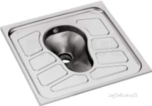 Sissons Stainless Steel Products -  Franke Sissons S/s Squatting Pan Plus Back Inlet