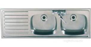Sissons Stainless Steel Products -  Sissons F0312 Dbsd Left Hand Inset Sink Ss