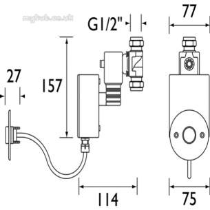 Gummers Commercial Showers -  Sirrus Eefc1000cpb T/button Cntrl Vlv