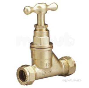 Prestex Compression Fittings -  Prestex 59 Stopvalve Bs1010 15 501007