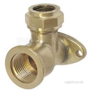 Prestex Compression Fittings -  Prestex Dr58x Backplate Elbow 15x1/2