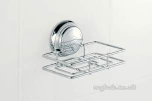 Croydex Bathroom Accessories -  Twist N Lock Qm320241 Small Soap Basket