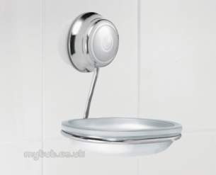 Croydex Bathroom Accessories -  Twist N Lock Qm321941 Soap Dish And Holder