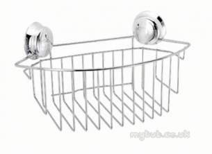 Croydex Bathroom Accessories -  Twist N Lock Qm340641 Lar Storage Basket