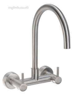 Rangemaster Brassware -  Roma Tra2ss/ Bridge Mixer Tap Stainless Steel