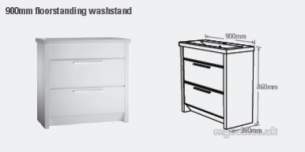 Roper Rhodes Furniture -  Roper Rhodes Kato 900 Washstand White